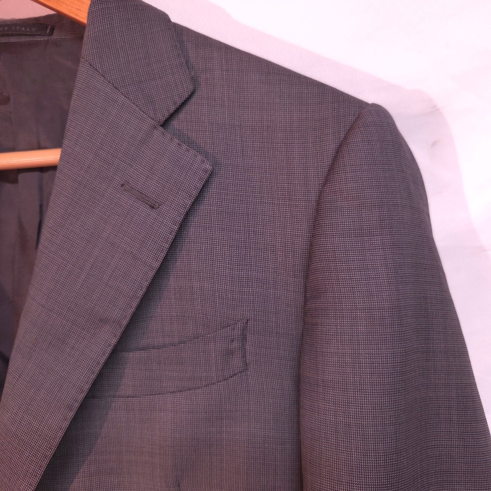 Luigi Bianchi Mantova Blazer Men's 48 Gray Wool 2-Button Sport Coat Italy Zegna - Picture 2 of 15